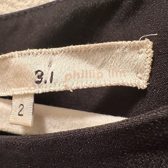 3.1 Phillip Lim women’s gold black lace overlay dress sz 2 cotton silk - Picture 7 of 16